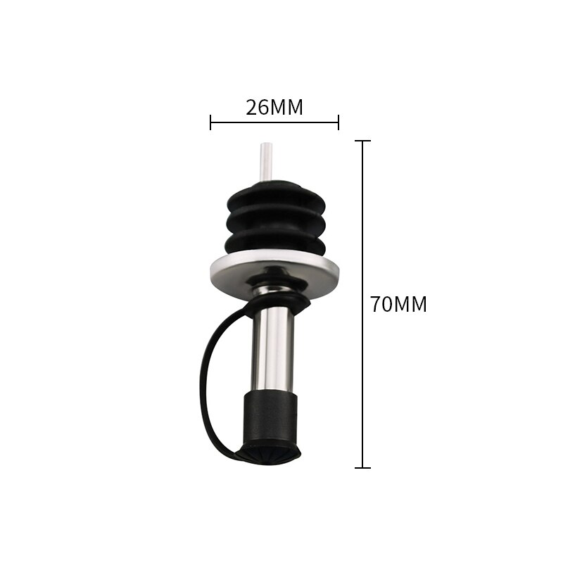 1Pc Olie Fles Stopper Lock Plug Seal Lekvrije Wijnfles Stopper Schenker Tuit Pourer Kurk Wijn Giet uitloop Dispenser: B