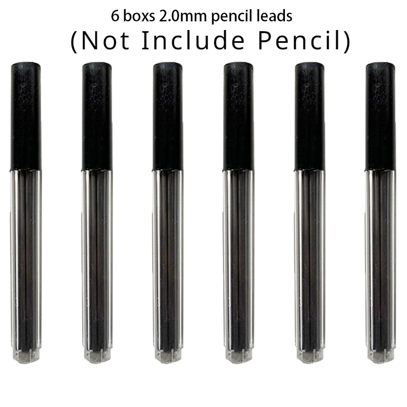 Portaminas de Metal de 0,3/0,5/0,7/0,9/1,3/2,0mm, juego de lápices HB automáticos de dibujo con cables, suministros de arte para escritura escolar y de oficina: Rosa