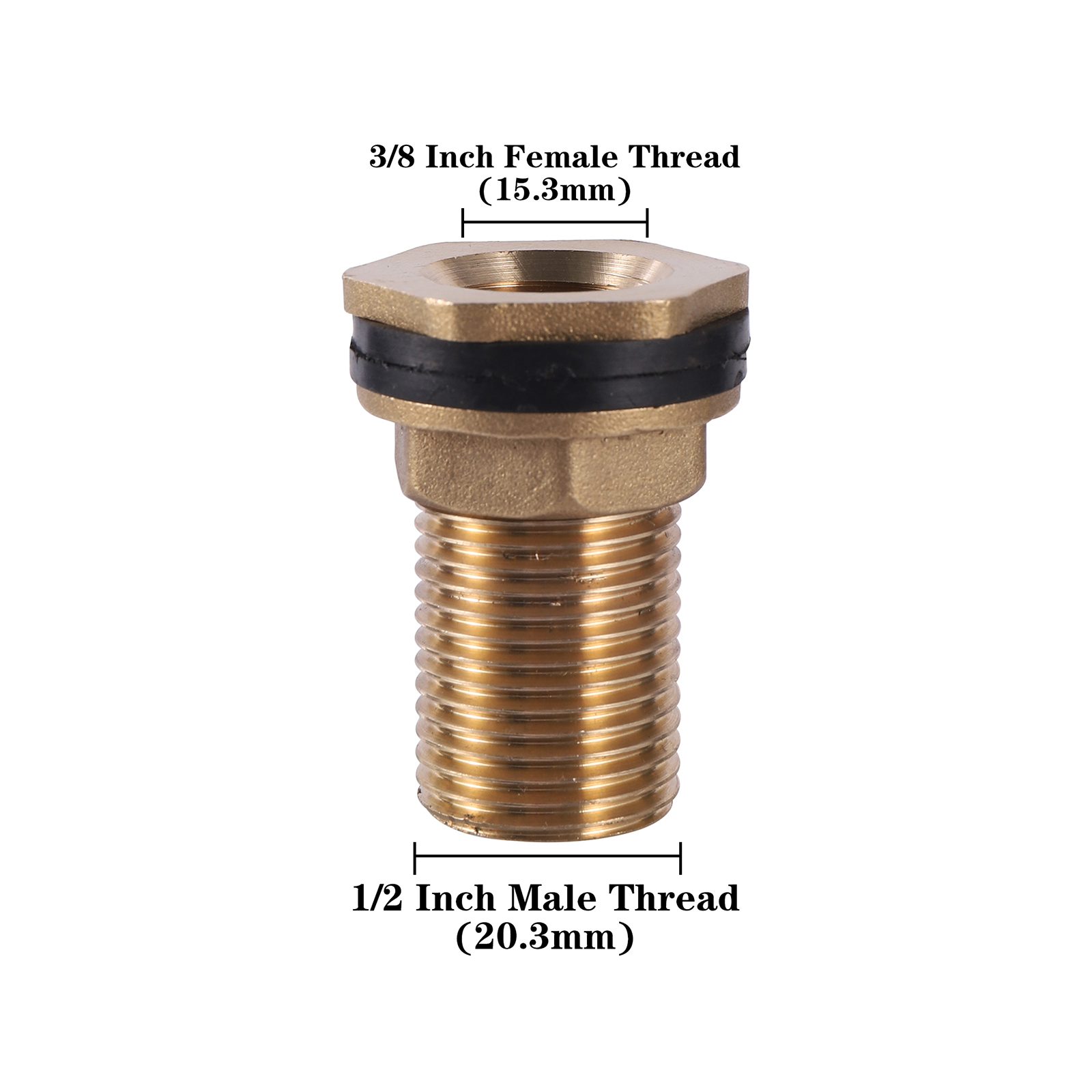 1/2" 3/4" 1" Female Male Thread Brass Connector Garden Water Reducer Connector Water Tank Aquarium Water Tap Faucet Coupling 2Pc: Blue