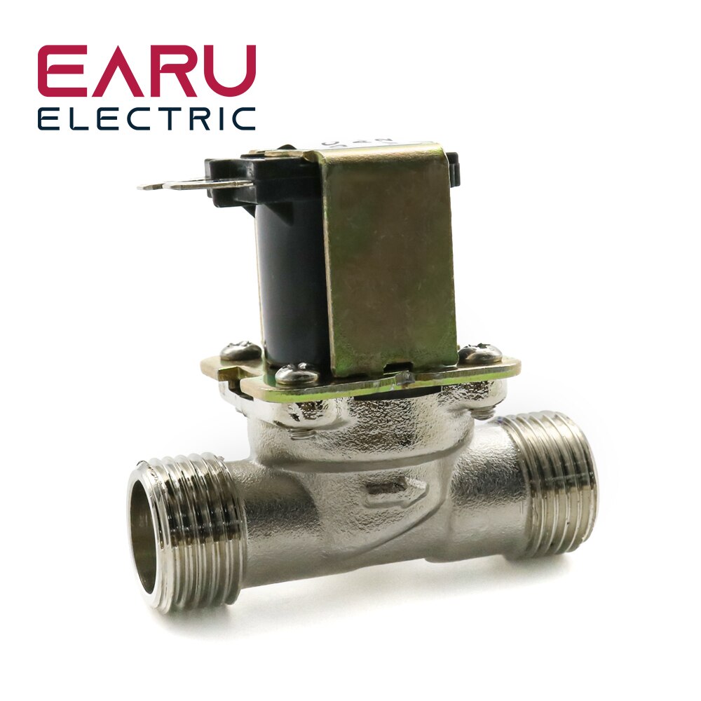 G1/2&#39;&#39; Brass electric solenoid valve N/C 12v 24v 220v G3/4&#39;&#39; Water Air Inlet Flow Switch for solar water heater valve