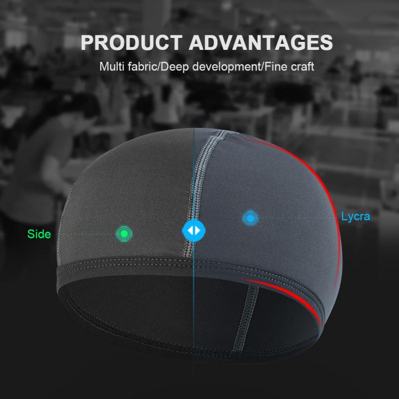 Motorfiets Zweettransporterend Cooling Schedel Moto Cap Motorhelm Binnenvoering Beanie Motocross Helm Snel Droog Hoed Unisex