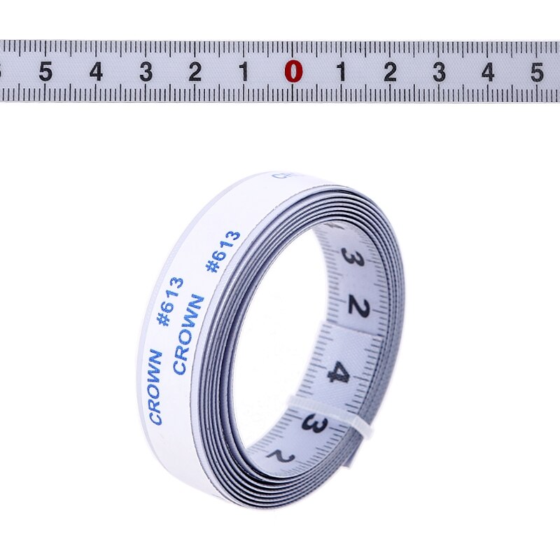 Stainless Steel Miter Track Tape Measure Self Adhesive Metric Scale Ruler T-track Router Table Saw Woodworking Tool: 1M-Middle