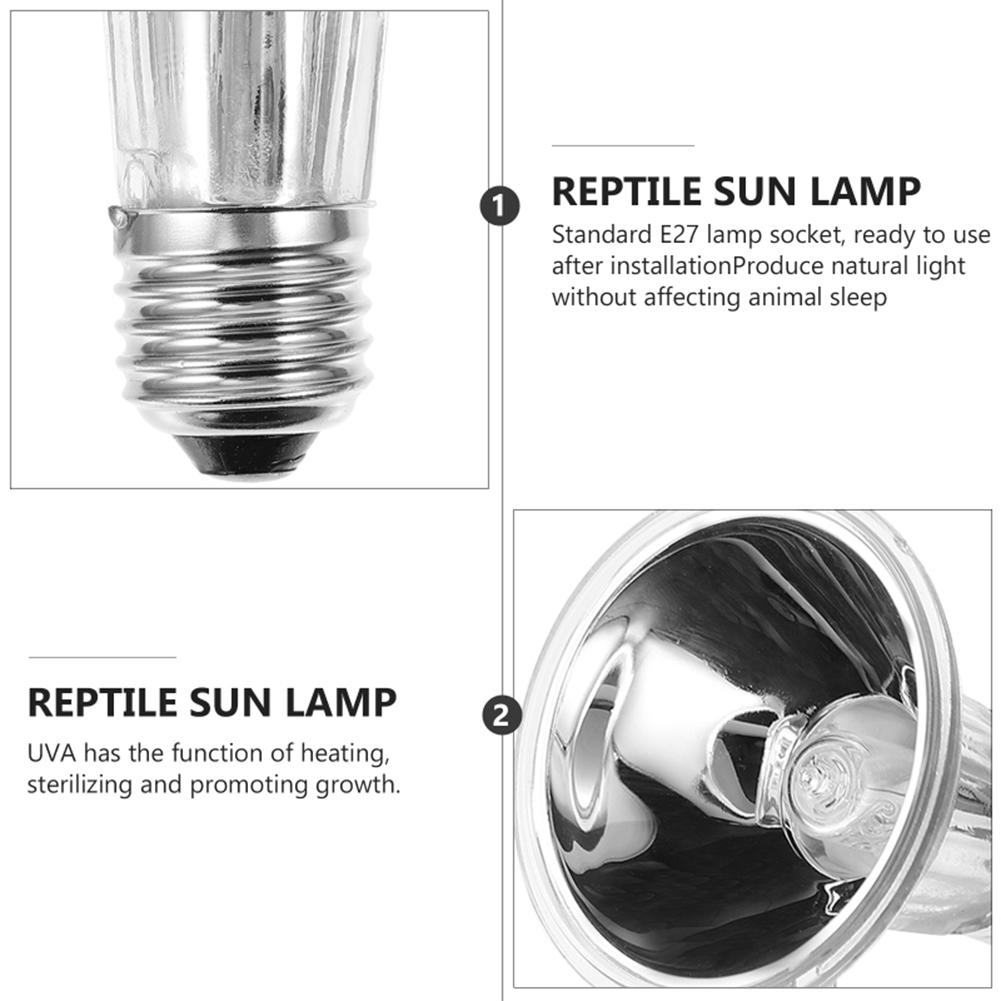 Reptile Bask Back Light Uva Uvb Warming Lamp Full Spectrum Ultraviolet Bulb