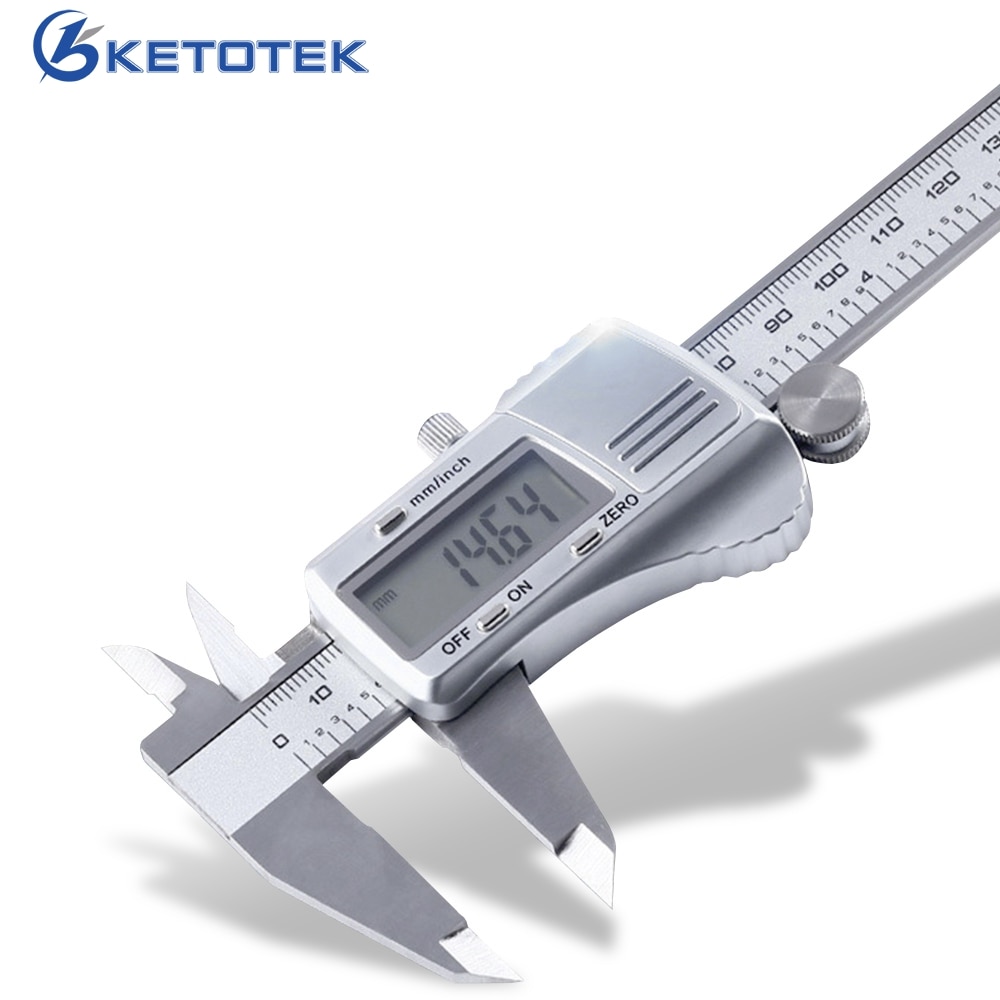 Stainless Steel Digital Caliper 150mm MM / Inch High Precision Electronic LCD Vernier Caliper Micrometer Measuring Tools