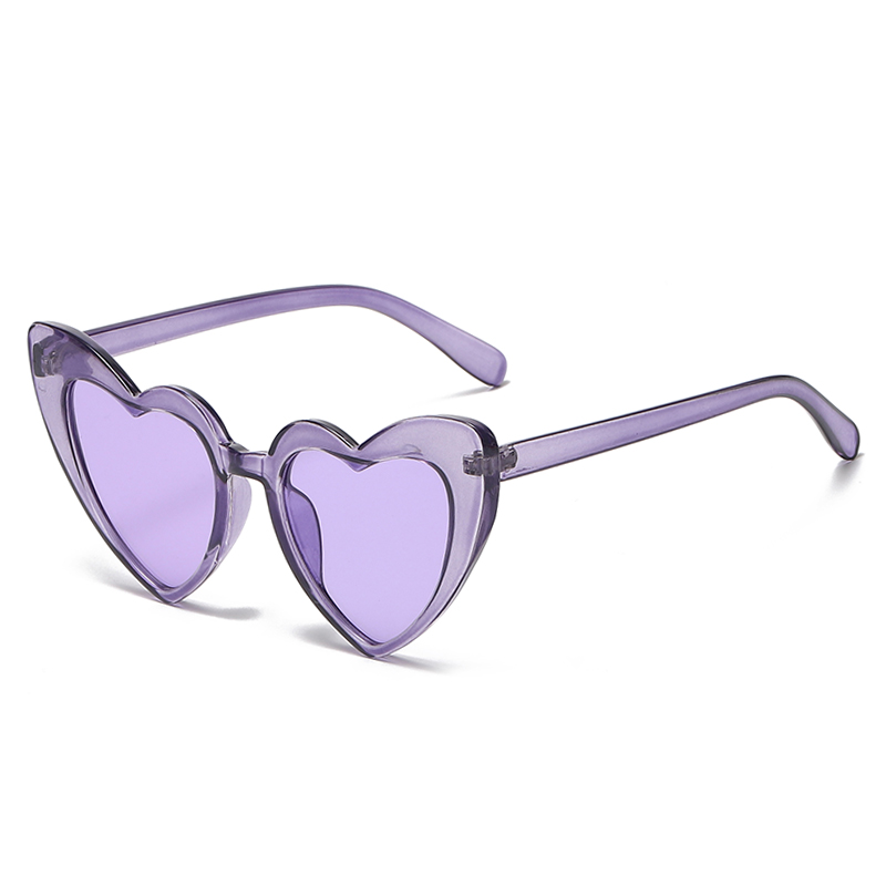 Owl City Heart Sunglasses Women Vintage Red Hearts Shaped Sunglass Ladies Retro Brand Eyewear 90s for Female Shades
