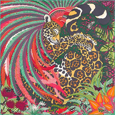 Silkeskjerf kvinner lyse fargerike firkantede skjerf wraps leopard halstørkle kvinnelig flekk hijab bufandas: 273