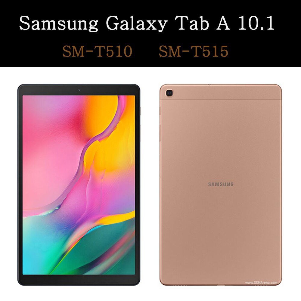 Funda Samsung Galaxy Tab A 10.1 SM-T510 SM-T515 Shockproof Tablet Case Stand Holder Flip Cover Slim Coque + Tempered Glass