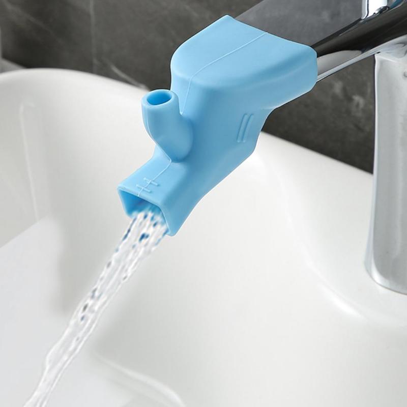 1Pcc Hoge Elastische Siliconen Water Tap Extension Sink Kinderen Wassen Apparaat Kraan Extenders Badkamer Gootsteen Kraan Verlengen