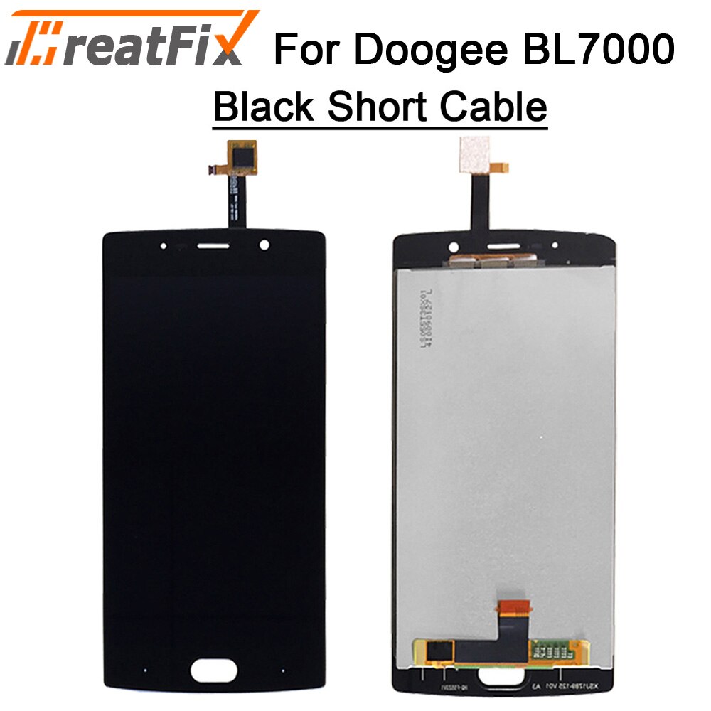 For Doogee BL5000 BL7000 LCD Display and Touch Screen Screen Digitizer Assembly Replacement For doogee lcd bl12000 BL12000 Pro: BL7000 Black Short