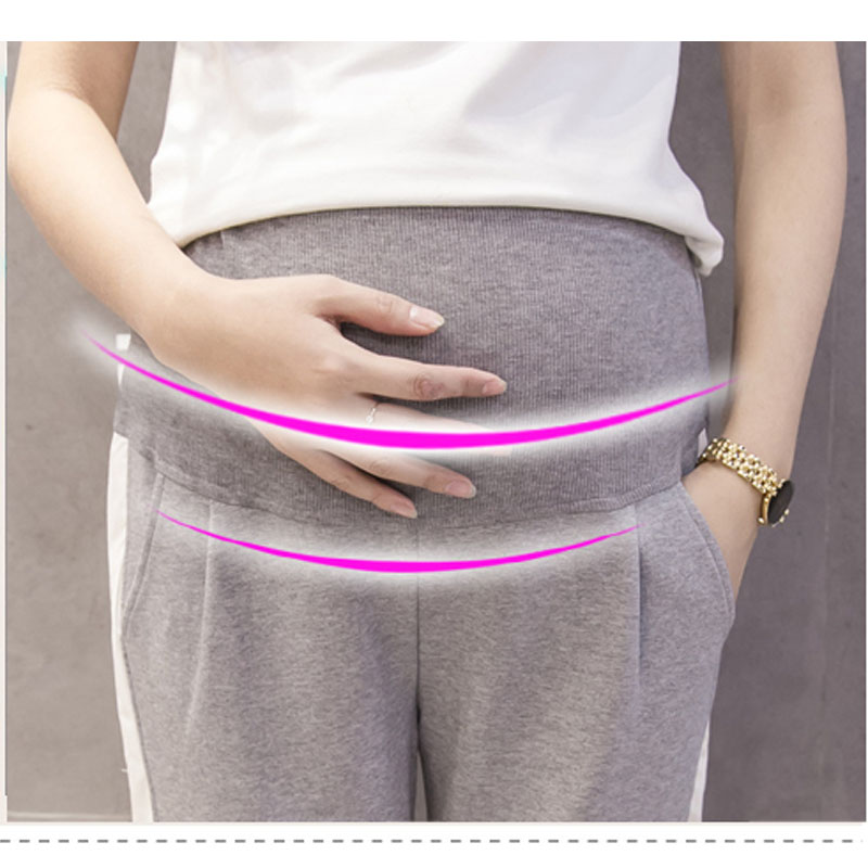 Gravide bukser fritidsbukser til gravide kvinder tøj bomuld sport gravid tøj gravida bære løse bukser