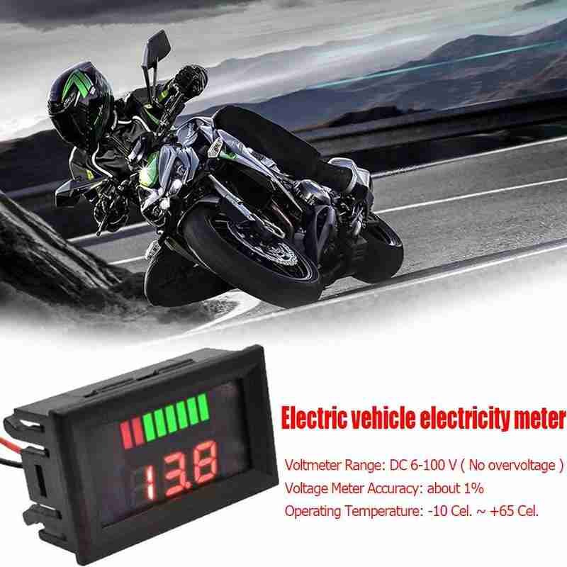 Battery Strength Indicator Digital Display LED Electric Accessories Tester Capacity Gauge Battery D2J9