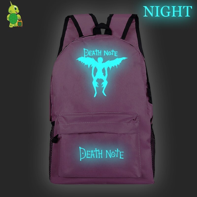 Death Note-mochila informal para ordenador portátil, morral escolar para adolescentes, niñas y niños, bolsos de hombro de viaje a la , bolsas de libros para niños: 801-Note3y-Note2y-9