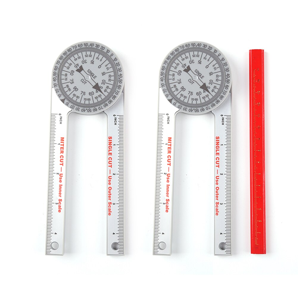 360 Degree Protractor High Precision Single Cut Scale Protractor Ruler Protractor Miter Saw Angle Meter Measuring Tool