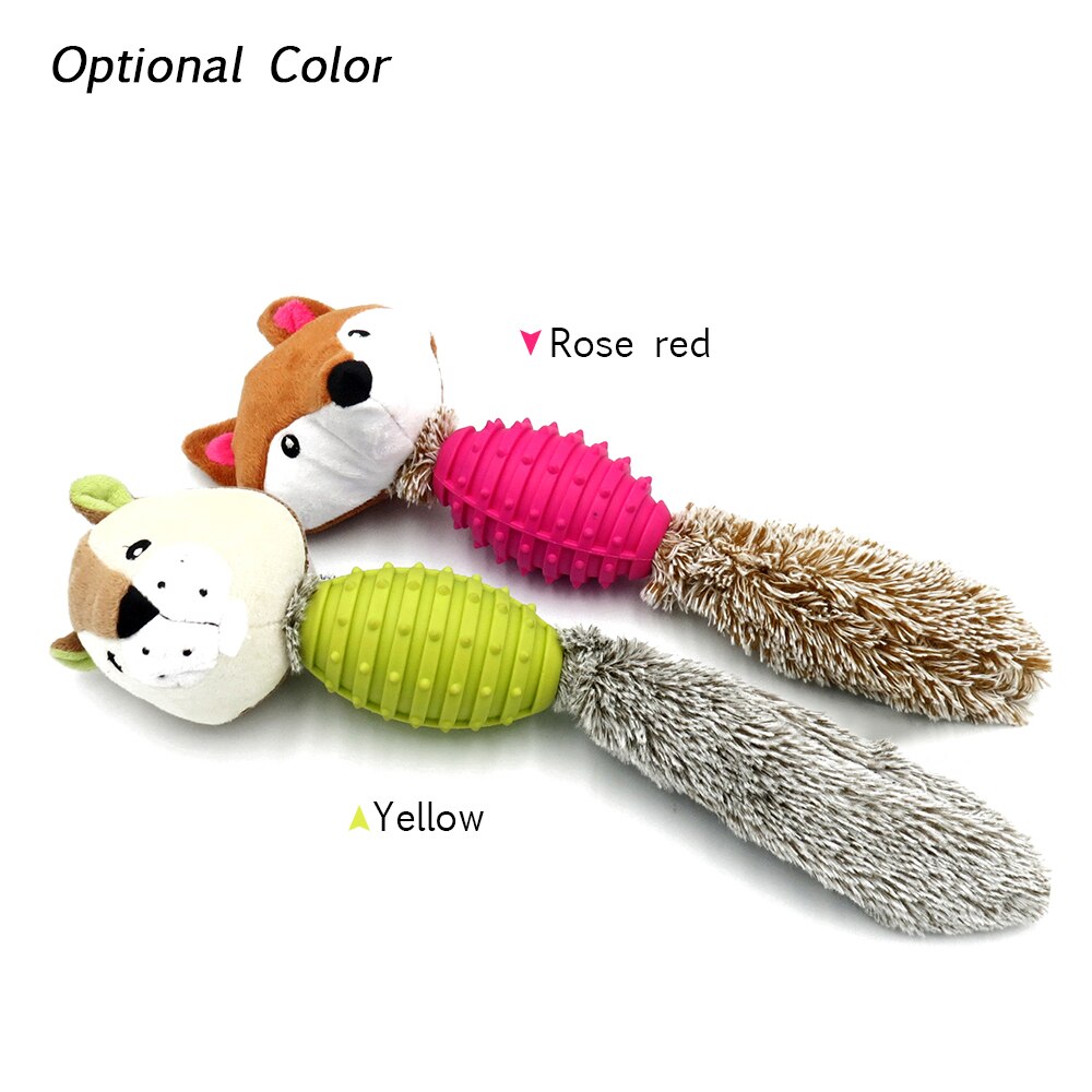 Cute Small Animal Soft Plush Toy Dog Chew Squeaky Cat Dog Squeeze Screaming Chew Toys Non-toxic Odorless Pet Toy