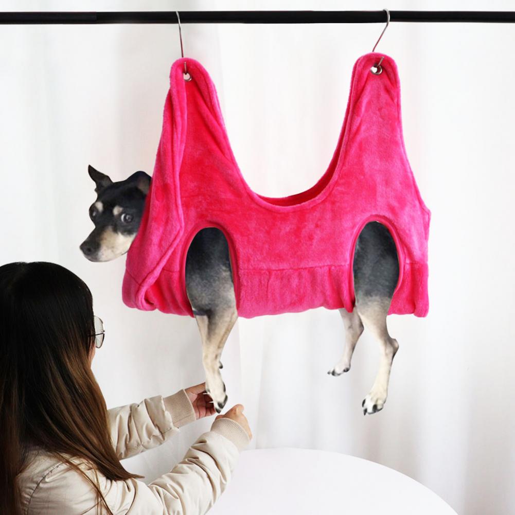 Dog Hammock Helper Dog Cat Grooming And Nail Trimming Pet Grooming Hammock Restraint Bag For Dogs Bathing Trimming Nail