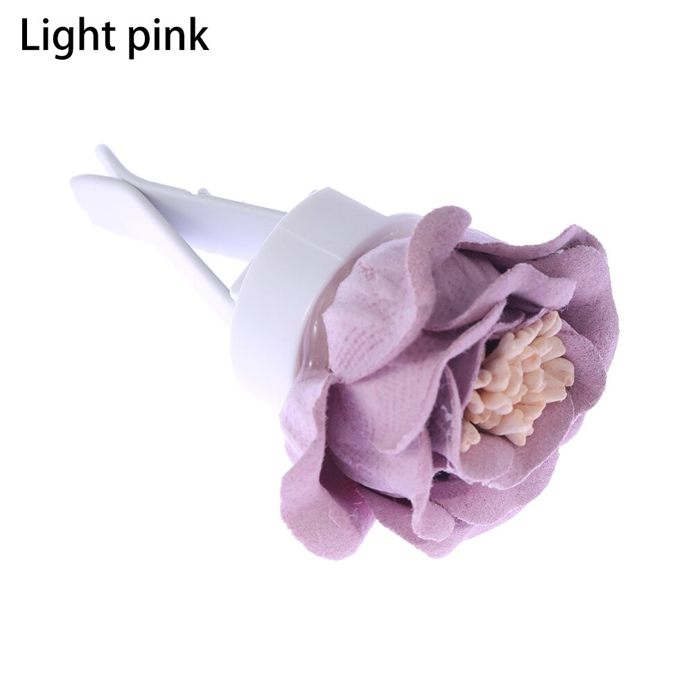 Bil luftventil parfyme 8 farger blomstertype duft autouttak luftfrisker solid duft bilstyling autodekor: Lyserosa