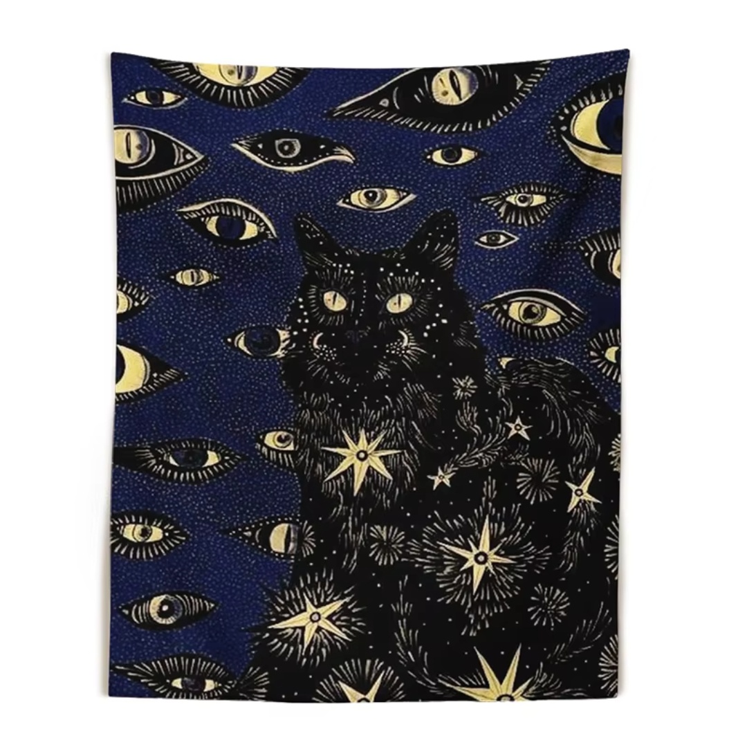 Arazzo Decorativo Da Parete Per Camera Da Letto - Testa Di Leone Con Occhi Chiari Natura 200 X 150 Cm Grande Carta Da Parati In Tessuto Arazzo Estetico Da Parete Decorazione Panoramica 84487936