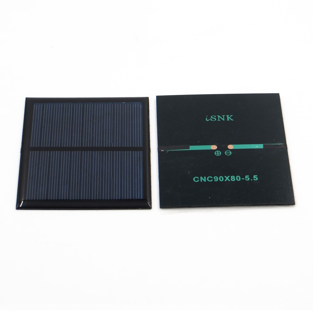 5.5v 160ma 0.88 watt 0.8w solcellepanel standard epoxy polykrystallinsk silicium diy batteri opladningsmodul mini solcelle legetøj