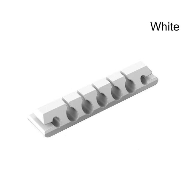 Silicone Cable Organizer USB Data Cable Winder Flexible Cable Management Cord Clips For Mouse Headphone Earphone Car Wire Holder: Gold