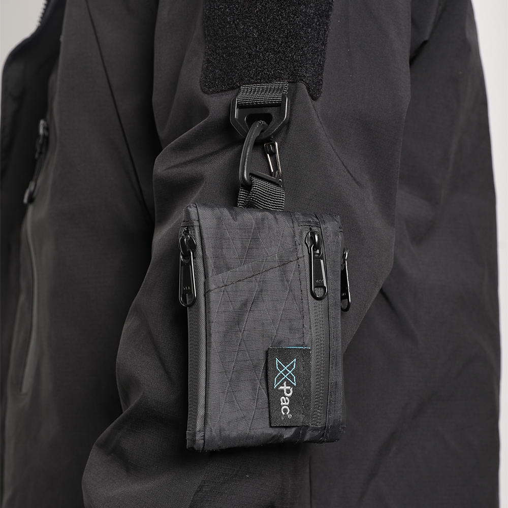 EDC 5-Pocket Multi Pouch X-PAC Wallet Small Keychain Coin Pouch with YKK Zipper EDC Pocket Organizer Utility Pouch for Cards