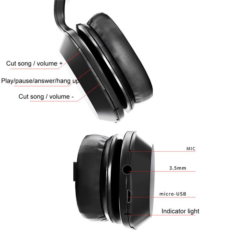 Original Lenovo HD100 Headphone Bluetooth 5.0 Long Battery Wireless with Mic Smart Noise Reduction for PC Android IOS Phone