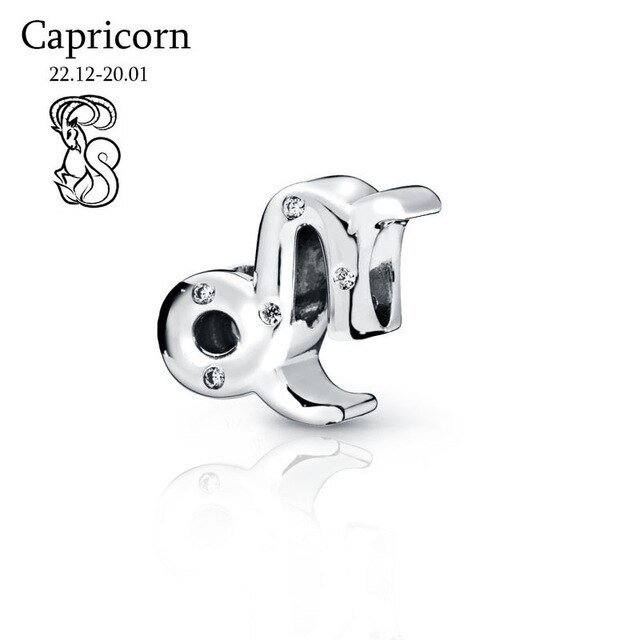 2019 inverno Nuovi 925 Branelli Dell'argento sterlina 12 Costellazioni Dello Zodiaco Pendenti E Ciondoli fit Originale Pandora Braccialetti Donne Gioielli FAI DA TE: pdl733
