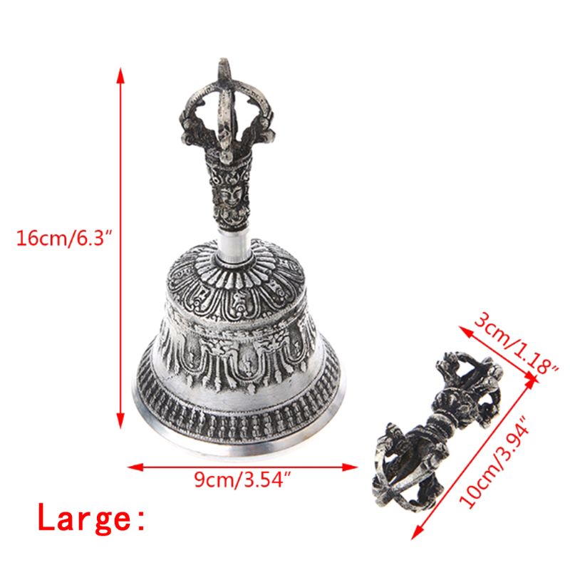 Tibetan Buddhist Temple Meditation Singing Bell with Dorje Vajra Buddhism Practi
