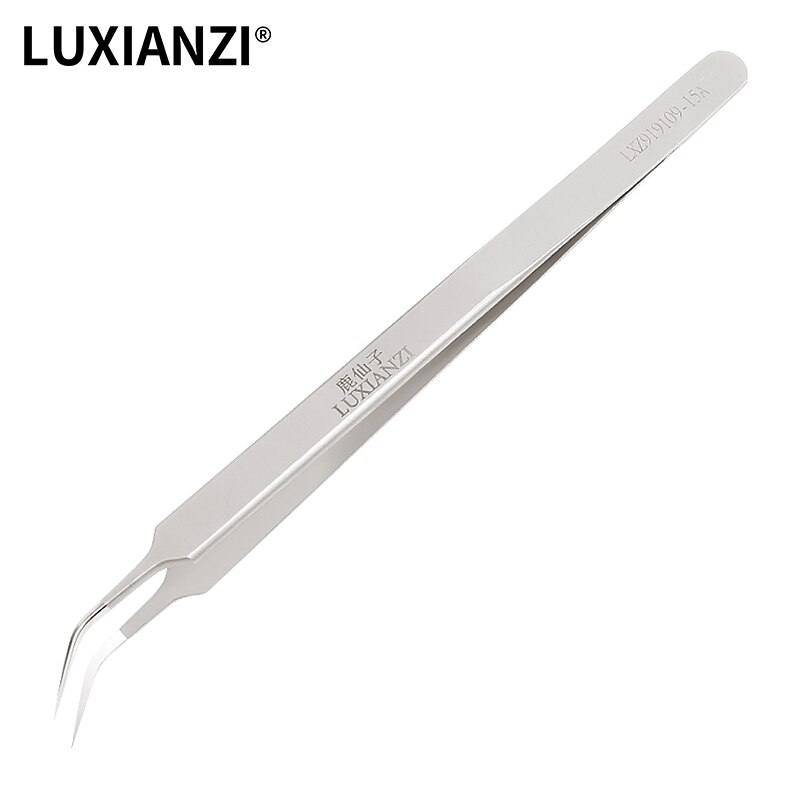 Luxianzi Ultra Dunne Roestvrijstalen Pincet Voor Vingerafdruk Vliegende Lijn Precisie Industriële Pincet Rechte/Gebogen Hand Tool