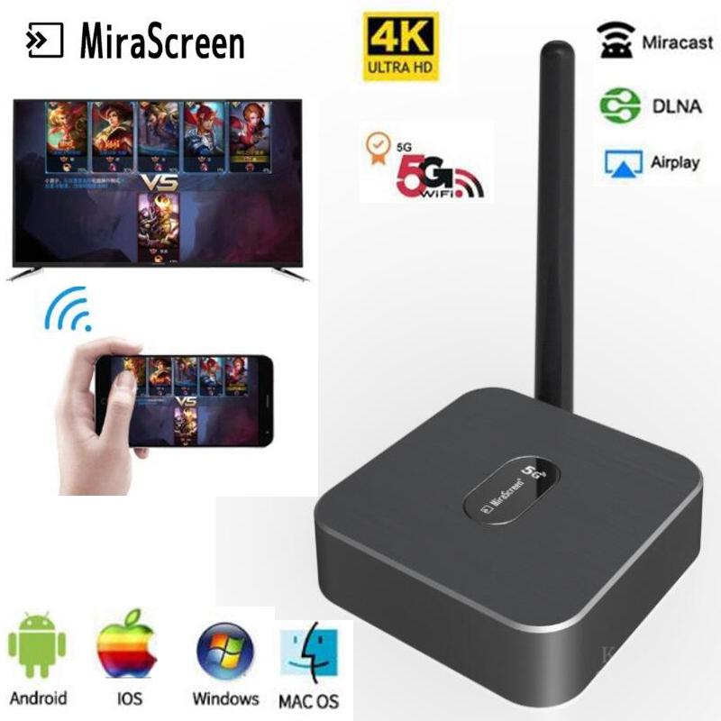 Mirascreen X12 2.4G 5G 4K Draadloze Hdmi Android Tv Stick Miracast Airplay Ontvanger Wifi Dongle Mirror Screen media Streamer Cast