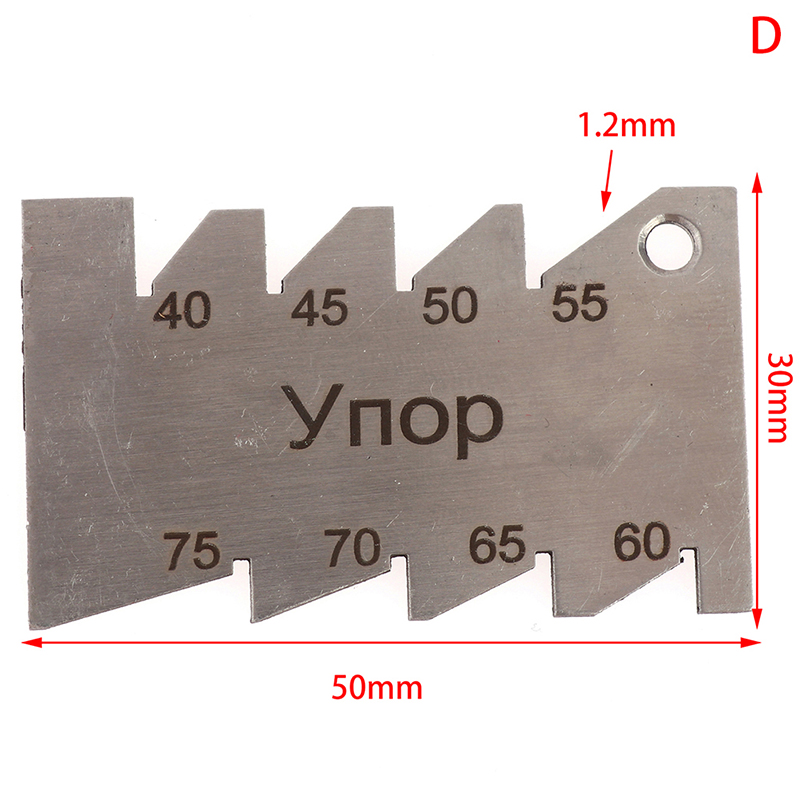 Machining Threads Screw Cutting Gauge Stainless Steel Angle Arc Model Angles Measure Tool Measuring Gauging Tools Gauges: D