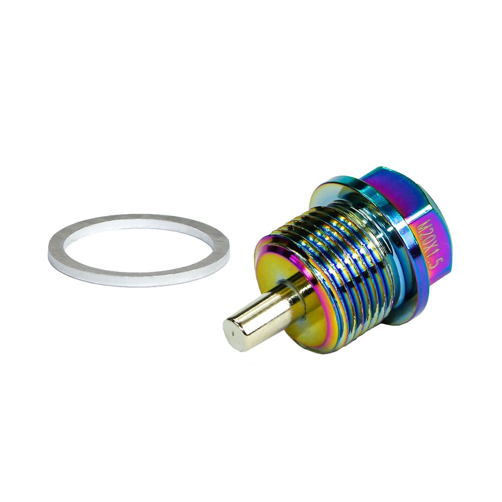 M20*P1.5MM Magnetic Oil Drain Plug Aluminum Bolt/Oil Sump drain plug For All other vehicles with 20x1.5 threaded: Neo Chrome