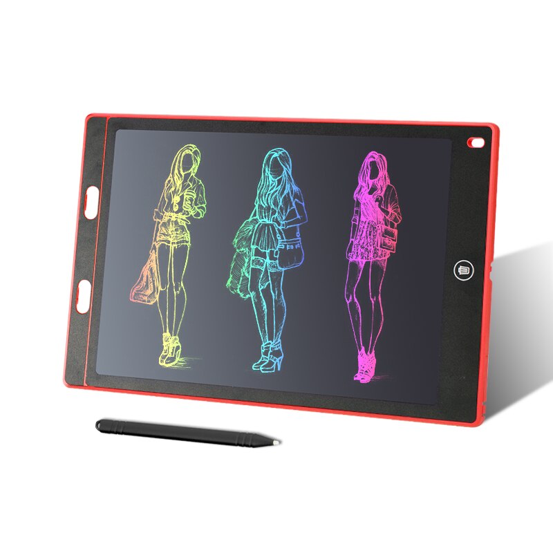 LCD Writing Tablet 12 Inch Erasable Electronic Drawing Board Digital Paperless Doodle Pad with Stylus for School Students
