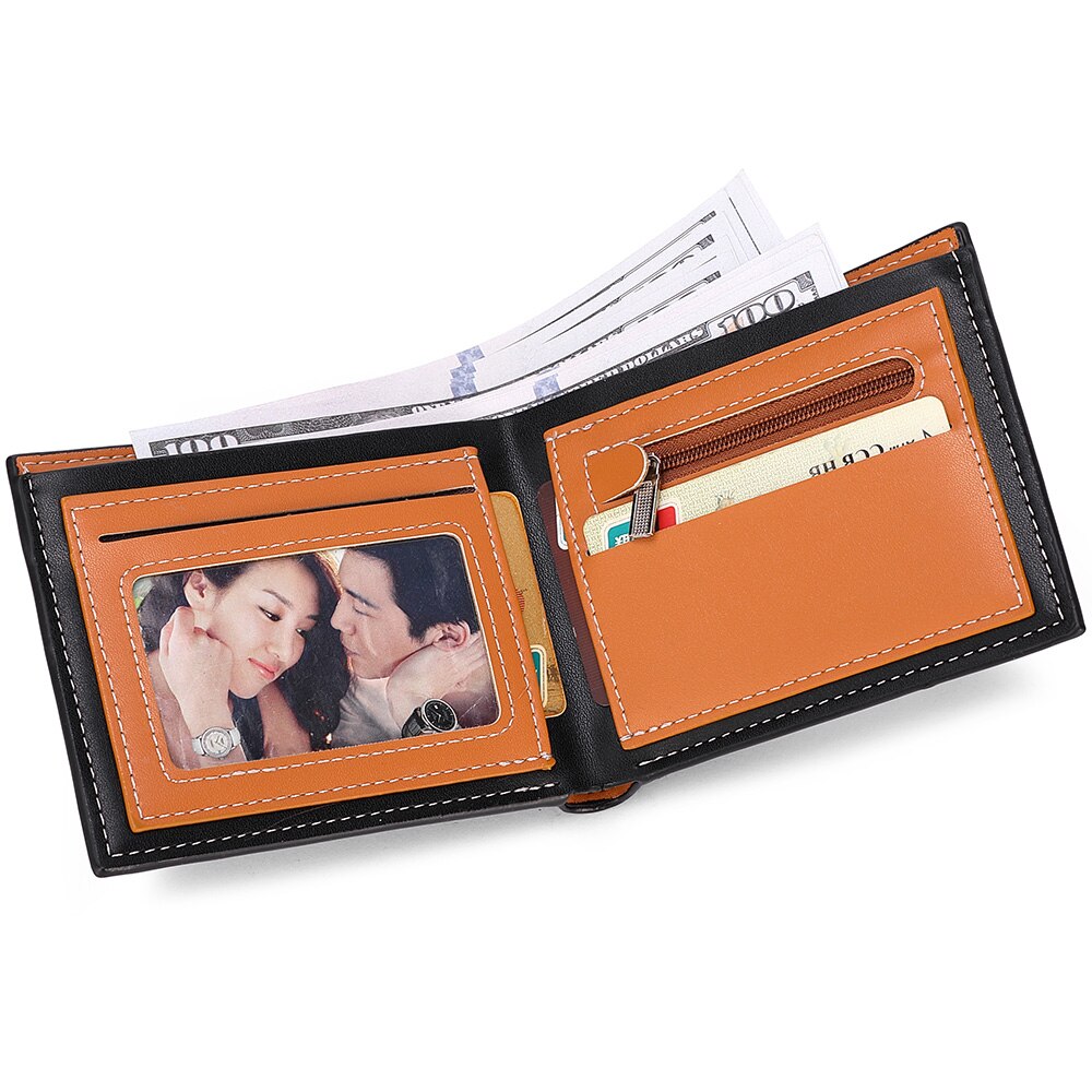 Neue Kohlenstoff Faser Kurze Brieftasche männer Karte Tasche Integrierte Reißverschluss Ändern Tasche Halfter