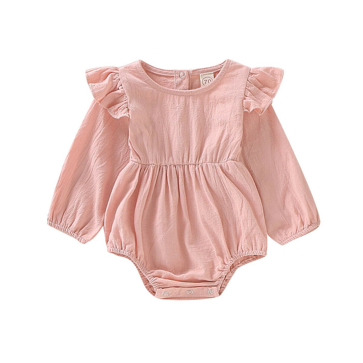 0-24M Baby Meisjes Lange Mouw Romper Meisje Katoen Bodysuit Baby Jumpsuit Kleding Todder Solid Lange Mouwen Outfits kids Rompertjes