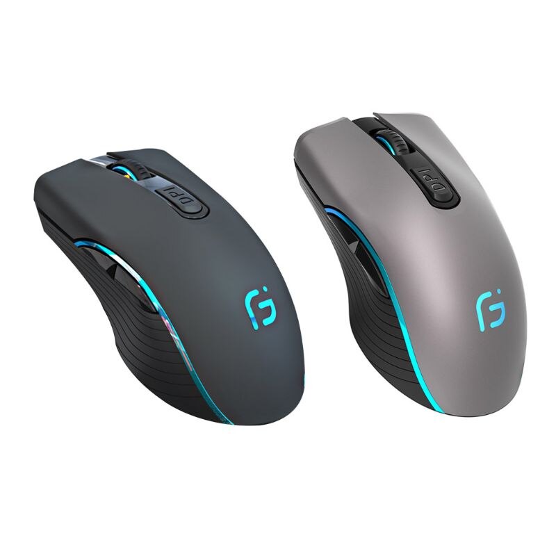 2.4GHz USB Wireless Bluetooth Rechargeable Mouse 7 Color Breathing Light 3 Gear DPI Silent Gaming Office Laptop Mouse