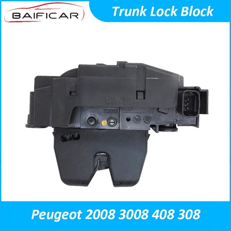 Baificar Gloednieuwe Echt Kofferbak Slot Blok Montage Achter Deur Voor Peugeot 3008 408 308