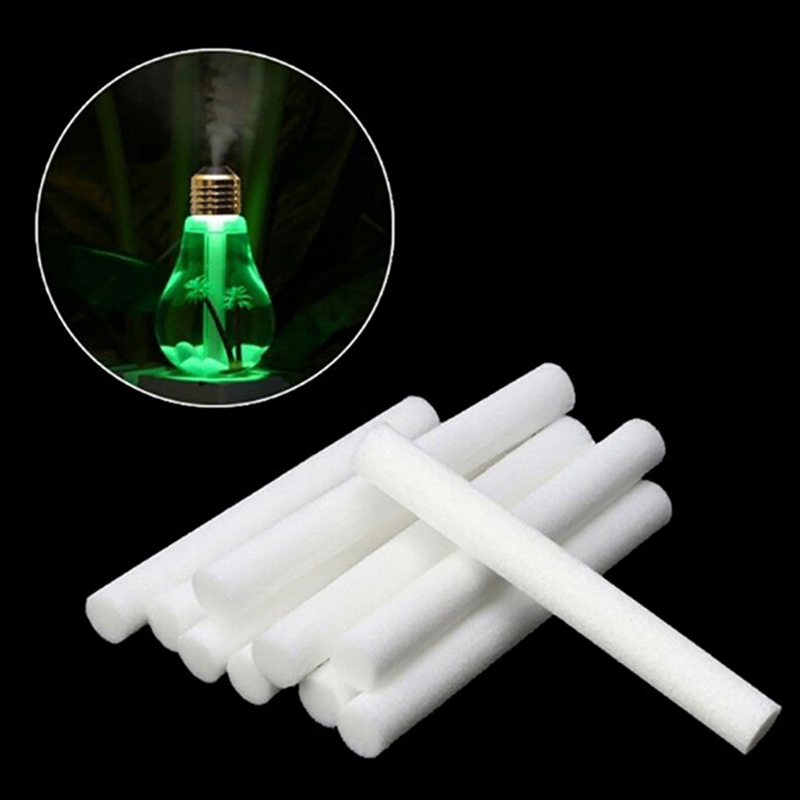 10 teile/satz Luftbe feuchter Filter Wattes täbchen Kern USB Luft Ultraschall Luftbe feuchter Aroma Diffusor Ersatz Baumwolle Schwamm Stick