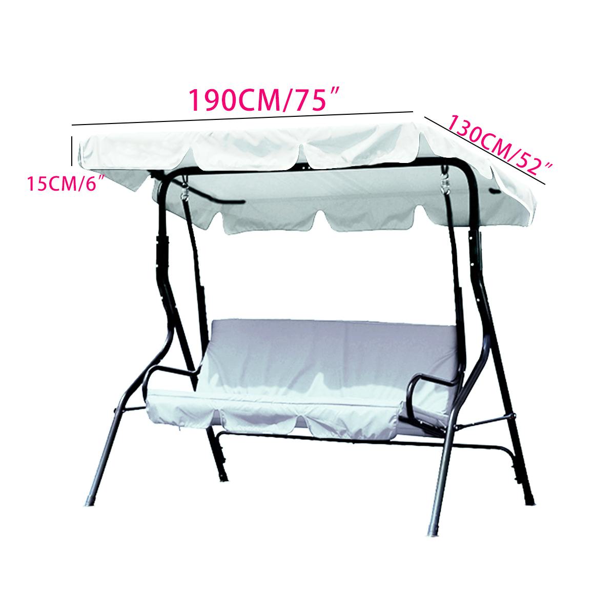 Summer Swings Garden Courtyard Outdoor Swing Chair Hammock Canopy Waterproof Gazebos Roof Canopy Replacement Swing Chair Awning