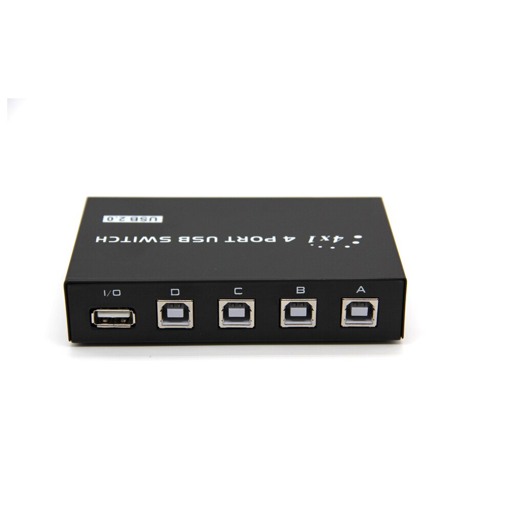 USB 2.0 4 Port Share Sharing Switch Switcher Selector Box Hub For PC Scanner Printer