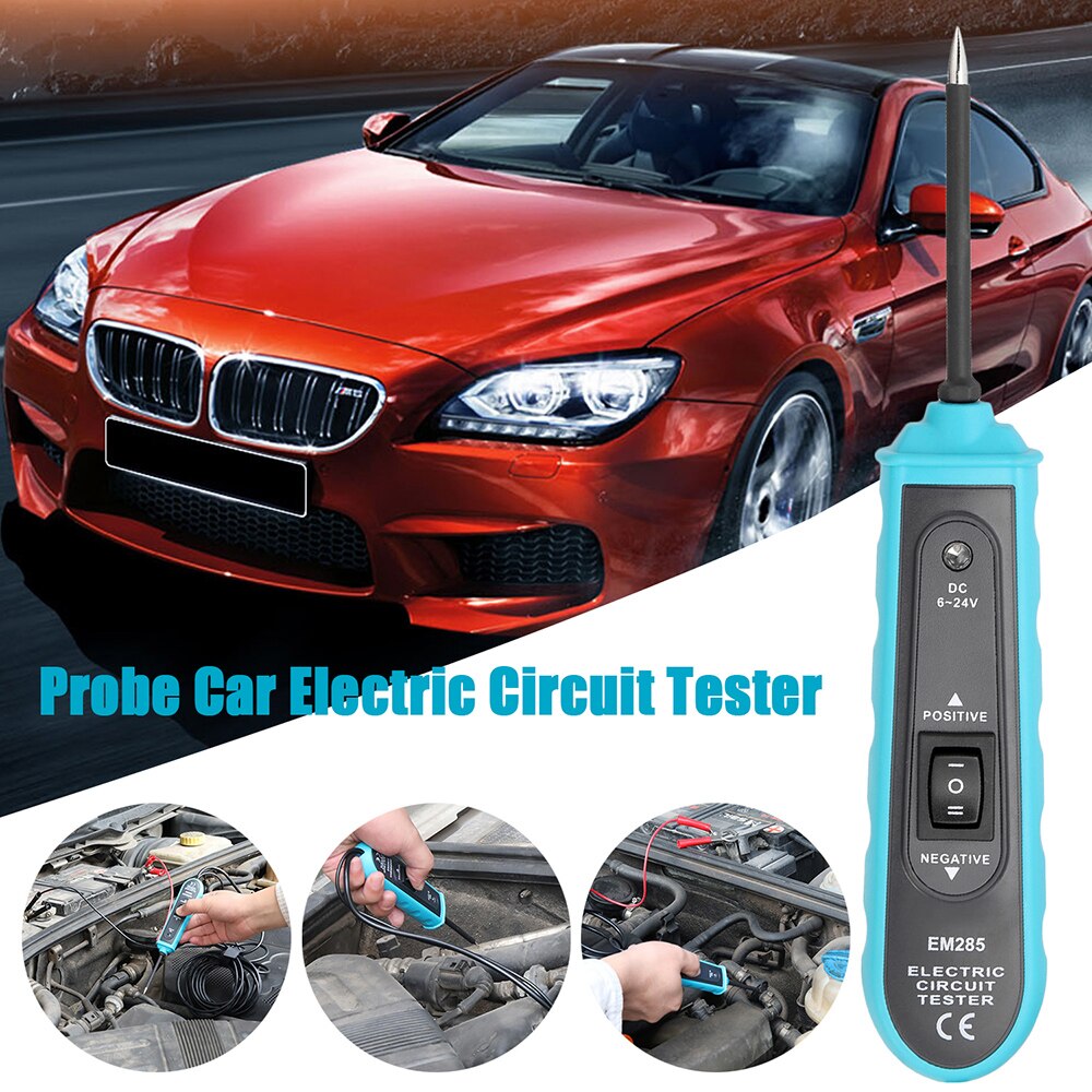 EM285 Automotive Electric Circuit Tester Car Electrical System Diagnostics Test Tool 6-24V DC Auto Circuit Detect Tool