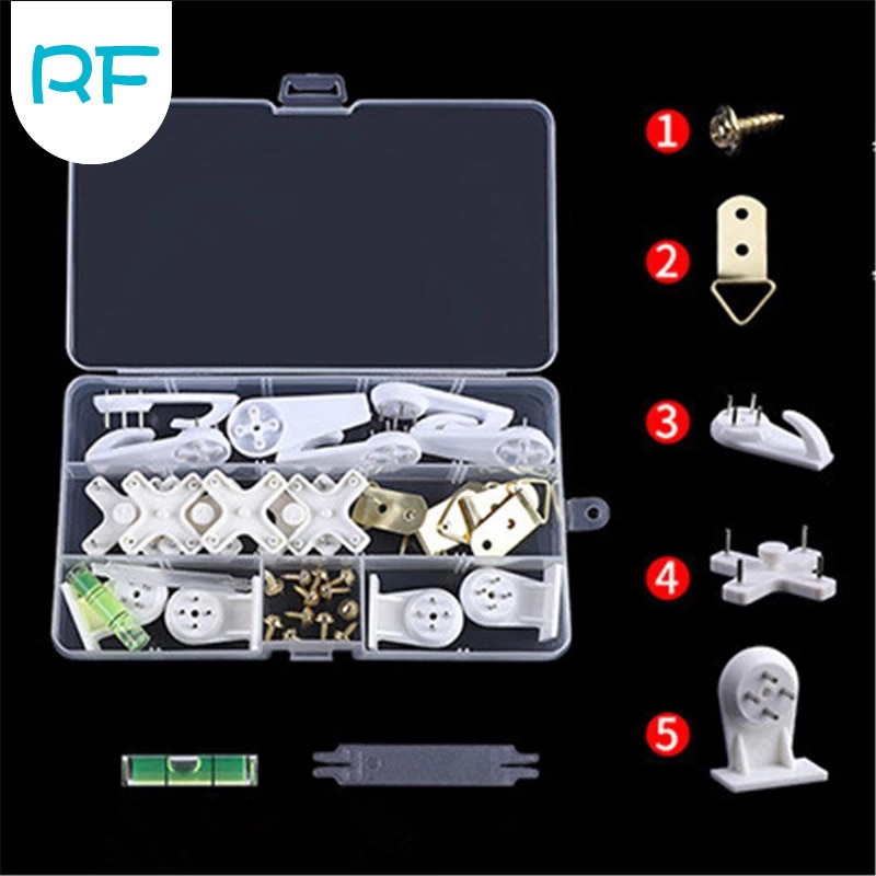 1 Set White Painting Photo Frame Hook Plastic Invisible Wall Hooks Mount Photo Picture Nail Hook Hanger Mirror Hanging Hangers