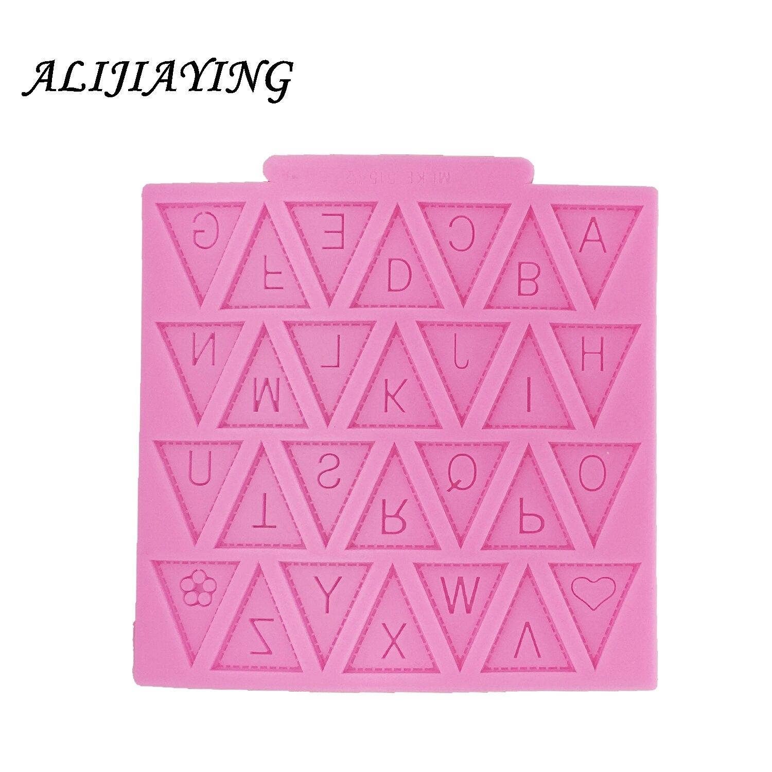 1 Stck Kochen werkzeuge Flagge bilden 26 Englisch Buchstaben Silikon bilden Schokolade Fondant Kuchen Dekorieren Werkzeuge Kuchen Grenze bilden D0153