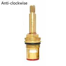 20 Teeth 3/4 Tap Valve Cartridge Quarter Insert Connector Replacement Shower Bath: anti clockwise