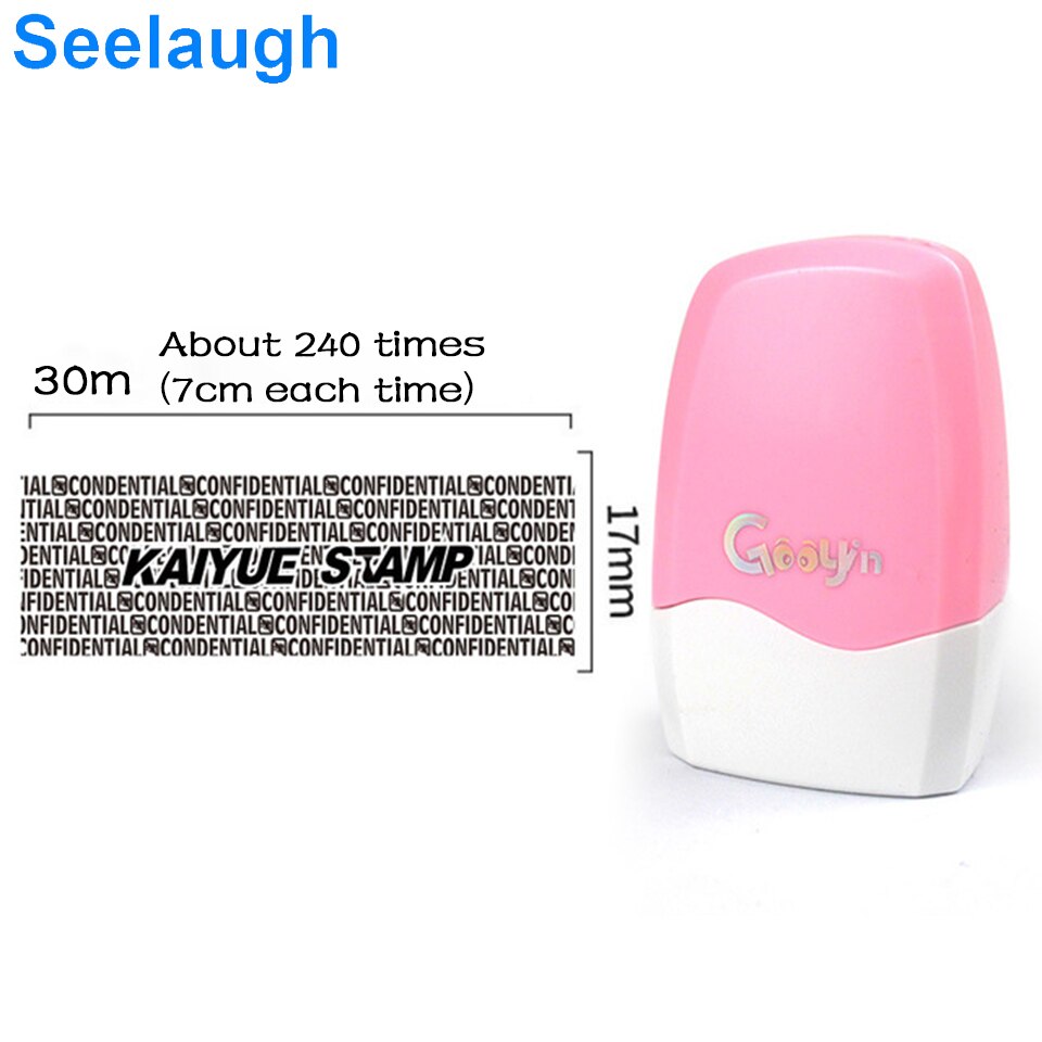 Scrapbooking DIY Seal Stamp Word Identity Privacy Coverage Protection Guard Your ID Confidentiality Confidential Seal Office Fil