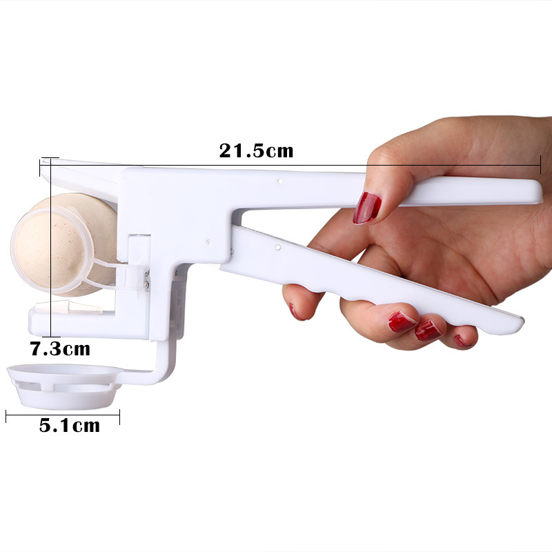Plast handhållen ez cracker ägg cracker separator ägg hem restaurang kök gadget ägg verktyg