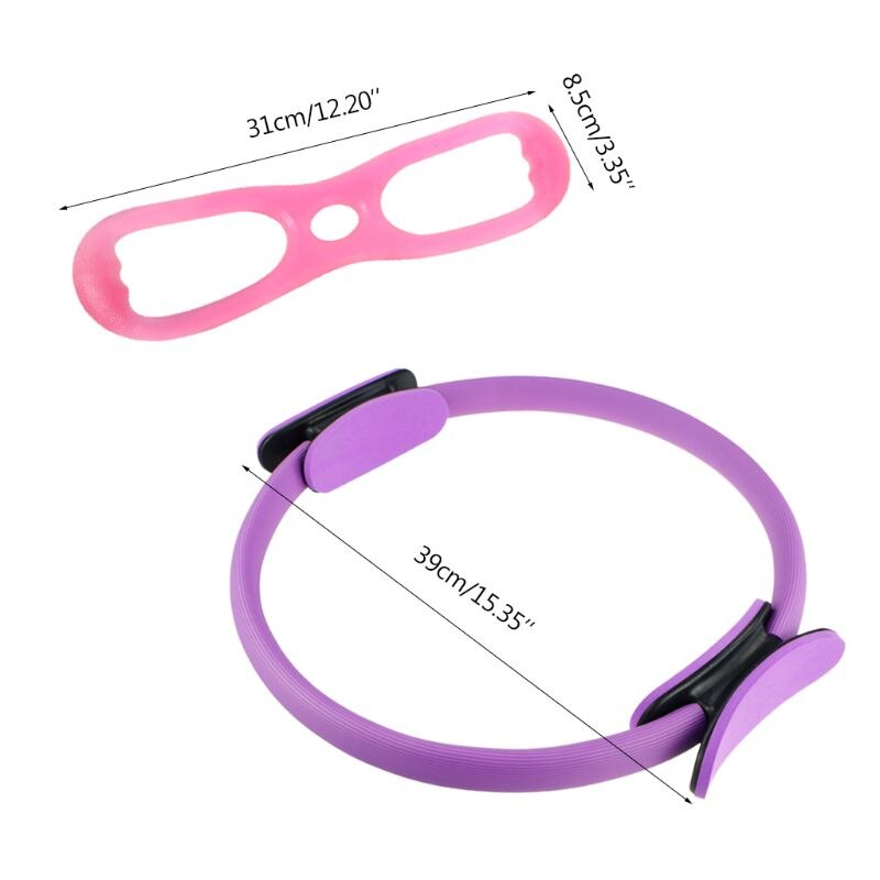 Fitness cirklar yoga pilates ring och träningsband träning motstånd cirkel