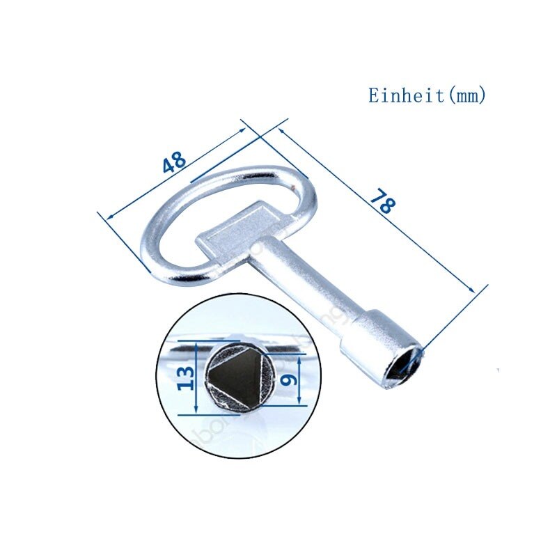 Llave Universal multifunción, llave de Metro, trenes, cerradura de puerta de ascensor, llaves de gabinete eléctricas para cerradura de Panel Triangular #, 1 ud.: L Triangle