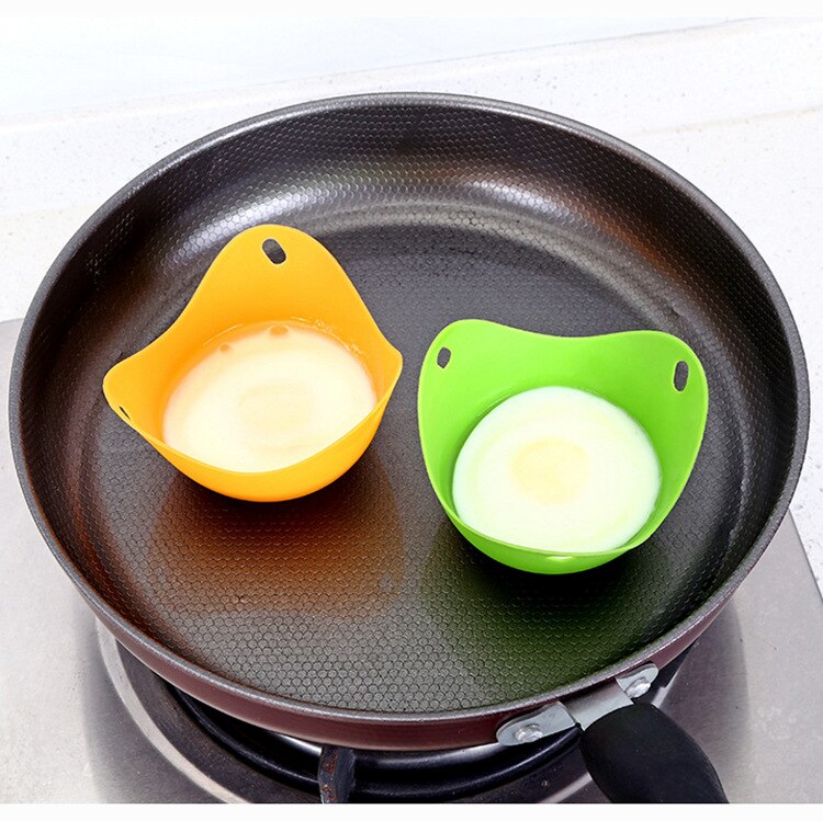 Couleur silicone oeuf cuiseur oeuf cuiseur chaudière oeuf cuiseur moule bol anneau cuisine cuisson accessoires