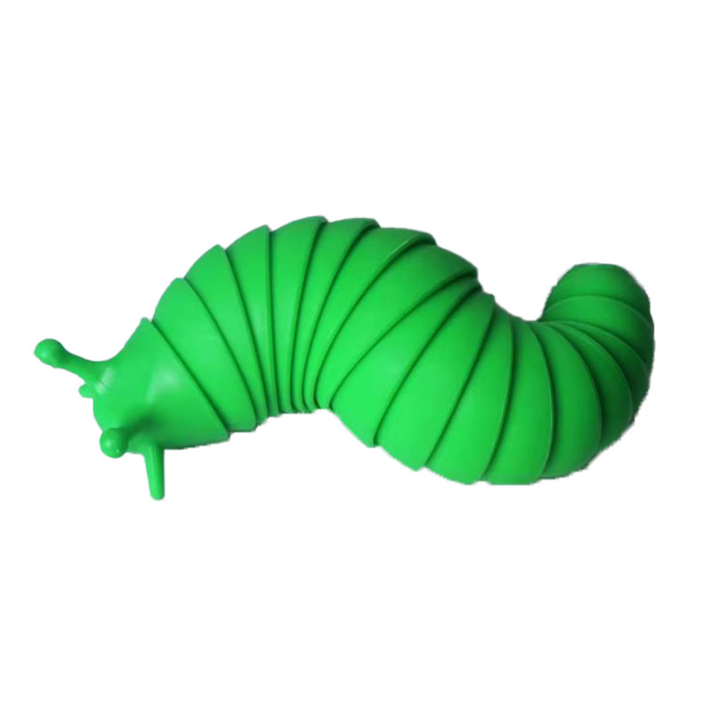 Fidget slug lelu nivelletty joustava peristaltiikka 3d painettu kaikenikäisille stressin lievitys ahdistusta lievittävä aistilelut lapsille aikuisille: 15