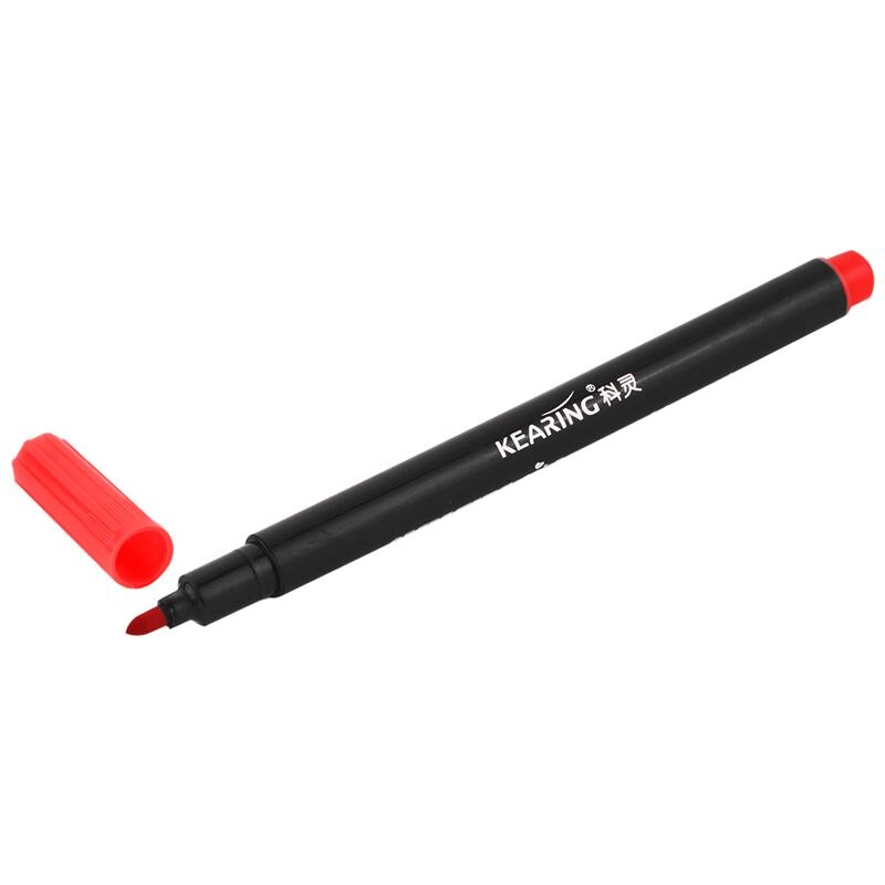 1 x Fabric Marker Pens Permanent Colors For DIY Textile Clothes T-Shirt Shoes: Red
